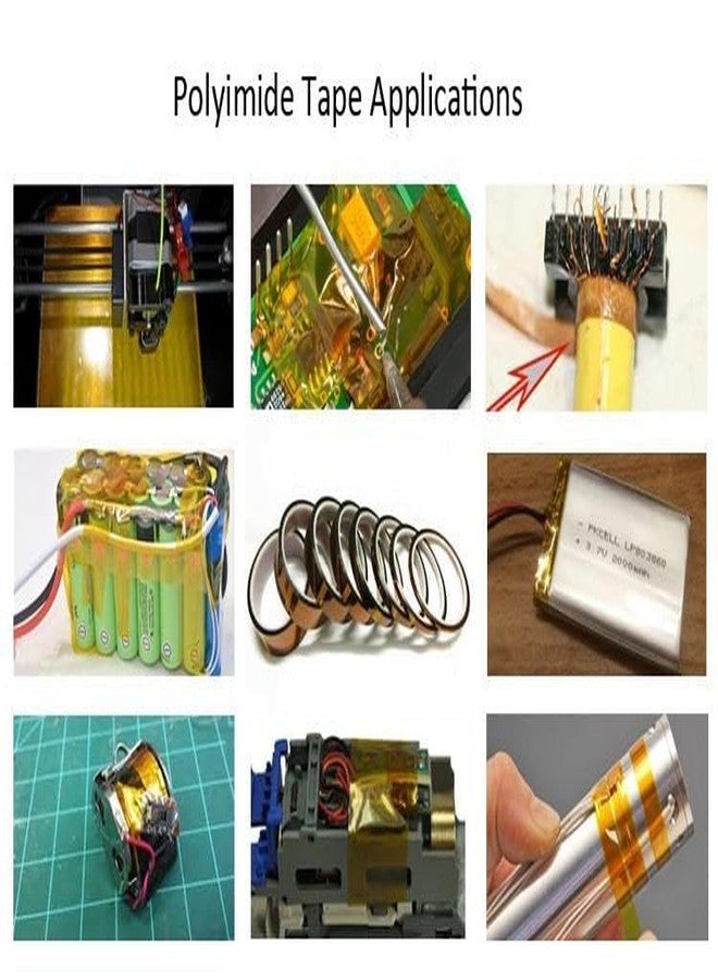 TRUEBOND Kapton Polyamide High Temp Resistance, High Temperature Adhesive Tape Size- (24mm x 33 meter) - Image 4